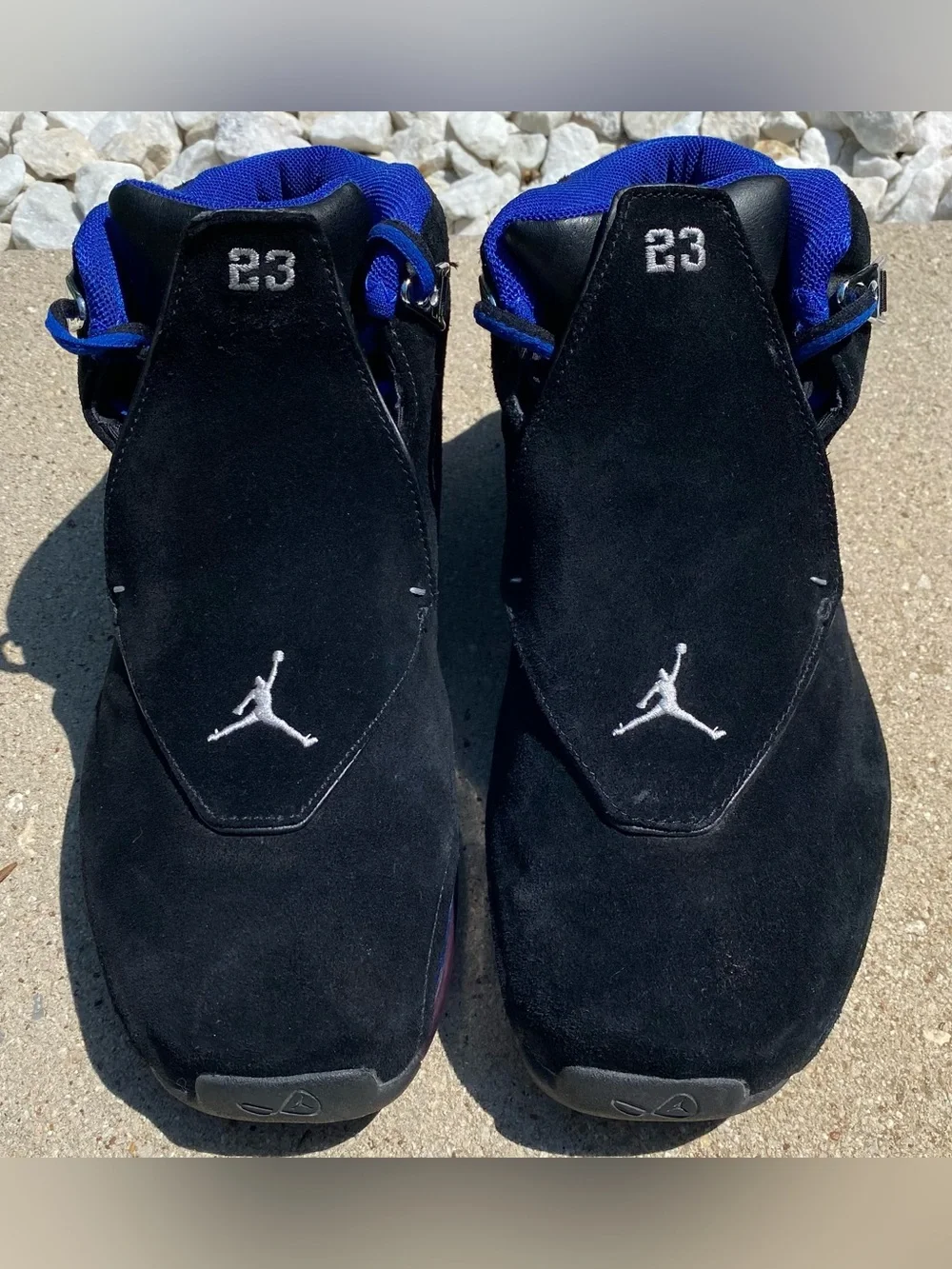 Nike Air Jordan 18 OG 2003 Black Sport Royal Size 10 Rare Vintage Read